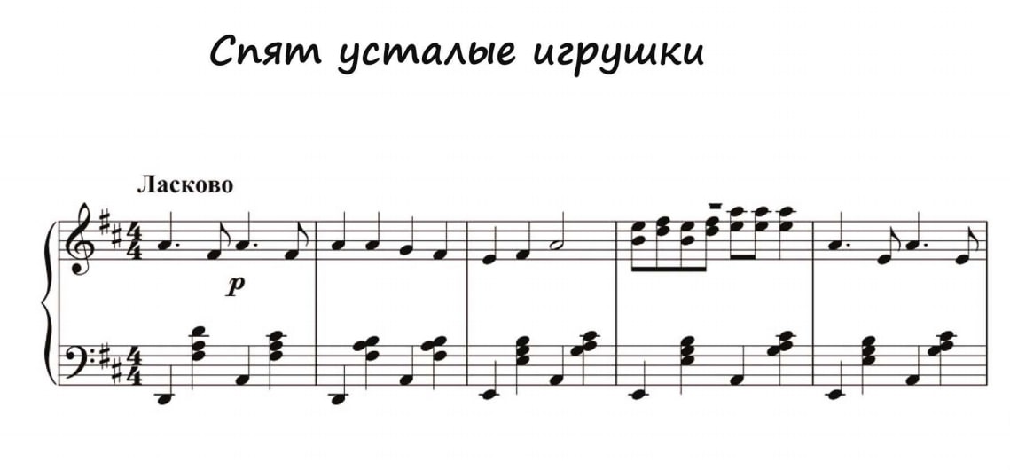 Песня Спят усталые игрушки